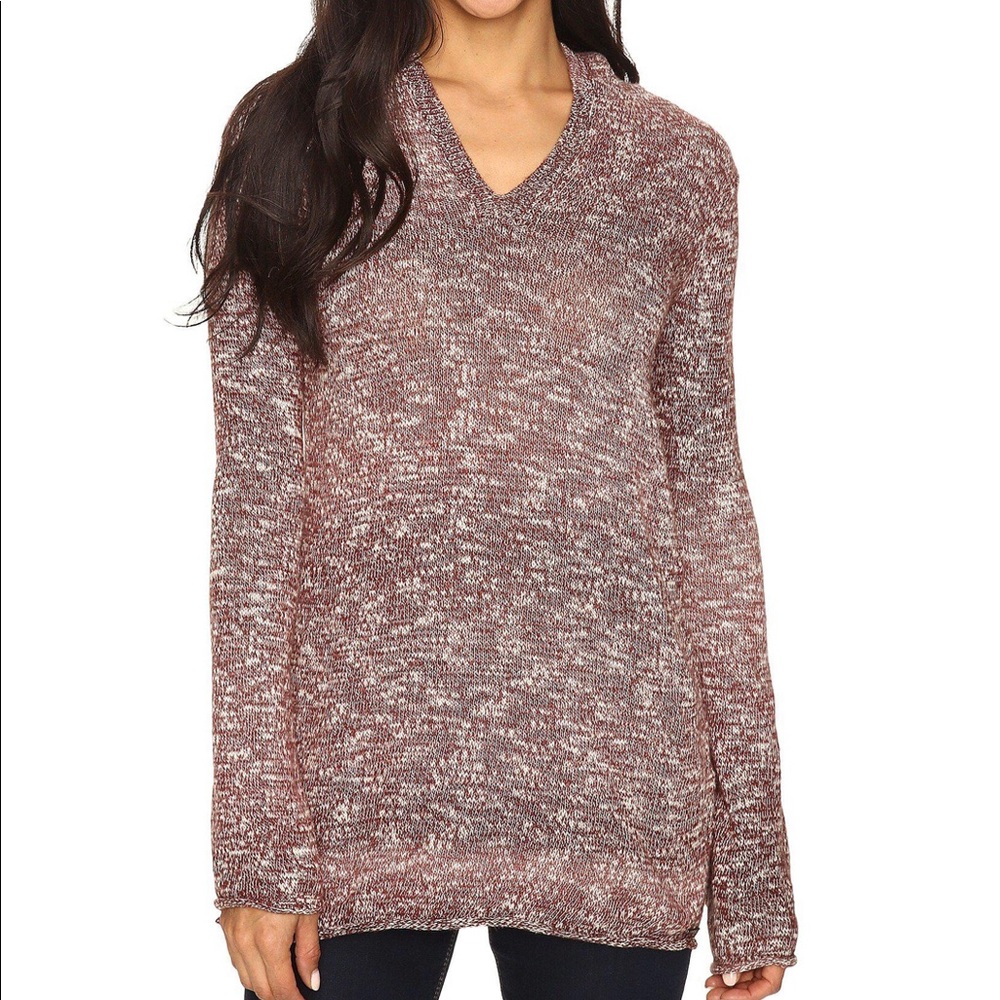 Prana Gemma pullover hooded sweater, size large.